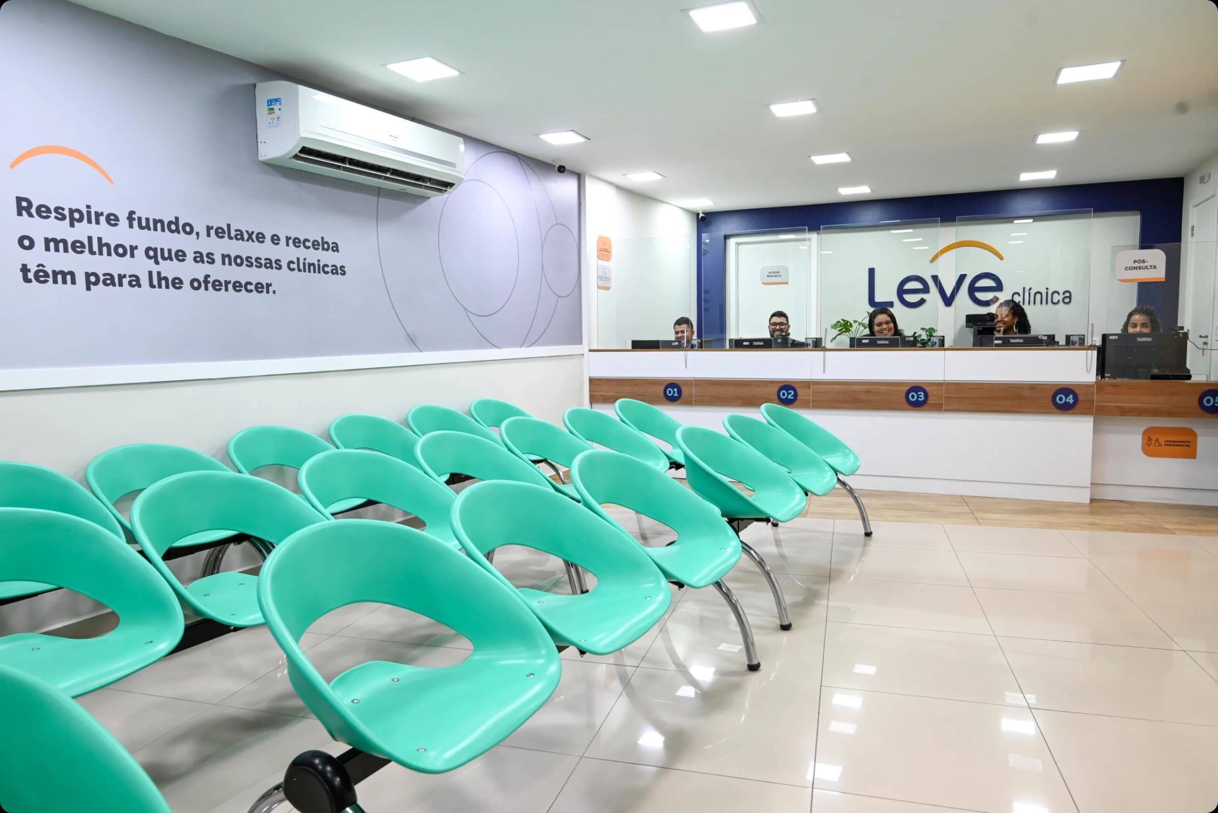 Consultório médico da rede Leve Saúde em Cabuis, Nilópolis